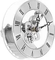 SOESFOUFU 86mm Round Clock Insert Quartz Clock Movement Mechanism Timepiece Mechanism with Gear Display