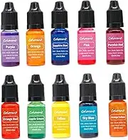 Candle Dye 10 Colors 10ml/Bottle Candle Colour Dye Vivid Oil-Based Soap Dye Highly Concentrate Candle Colour for Candle Making Supplies Candle Colour Dye