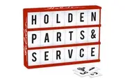 HOLDEN Light Up Box Sign - Comes with 85 Letters and Holden Symbols