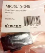 2-Pack Vericom MKJ5U-01349 CAT-5e RJ45 Keystone Coupler, Unshielded [45-47]