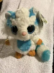 YooHoo & Friends Aurora White Tiger MUHON W/ Noise Plush 5” NWT White Blue Tail