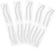 CRILSTYLEO 24 Pairs Silicone Eyebrow Stencils Sticker Eyebrows for Shaping Airbrush Brow Templates
