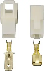 6.3mm 1 Pin DJ7011-6.3-11/21 Automotive Connector Cable Terminal Plug Kits Motorcycle Car Terminal Male Female(10 Sets)