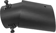 Muffler tip, Car Styling Stainless Steel Exhaust Muffler Tip Single/Dual Outlet Round Tail Rear Chrome Round Exhaust Muffler Tip(Style H)
