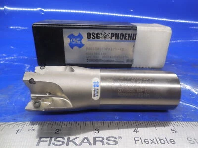 OSG PSE15R150FA125-4S 1 1/4 DIA SQUARE SHOULDER INDEXABLE END MILL 4 FLUTE CNC