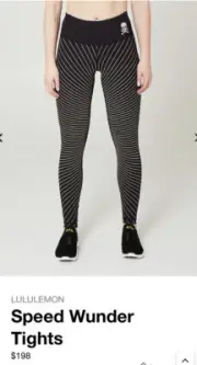 Lululemon 6 SoulCycle Reflective Speed wunder tights high beam 6