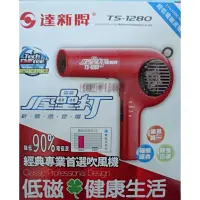 在飛比找蝦皮購物優惠-達新牌專業吹風機 TS-1280 1000W 110V～60