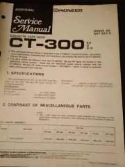 Pioneer CT-S44{BK} CT-S44 Cassette Tape Deck Service Manual ARP-789-0 Original