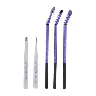 🐼現貨 REAL TECHNIQUES RT刷具組 眉毛刷具 brow set 五件刷具組  眉梳 斜角暈染刷 修眉夾