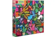 eeBoo: Cats at Work Puzzle (1000pc Jigsaw)