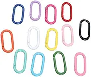 [Adoorniequea] 30 Pieces/Set Portable Carabiner Spring Snap Clip Hook Keychain Camping Climbing