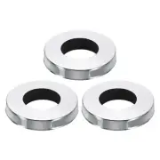 3Pcs Faucet Base Rings, 1.61"x0.83"(OD x ID) Electroplating Washer Fasteners