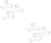 MOTHNUR 3Pcs Glass Teapot Lids Tea Pot Covers for Glass Teapots Easy to Install Detach Replacement Accessories for Flower Tea Pot