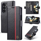 For Samsung Galaxy Z Fold 6 5 4 3 5G Luxury Stand Card Case Wallet Flip Cover