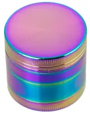 1.6" 40MM 4 Layer Metal Tobacco Crusher Hand Muller Smoke Herbal Grinder Rainbow