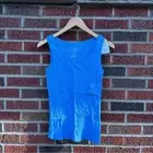 Sonoma Marled Light Blue Ribbed Sleeveless Tank Top