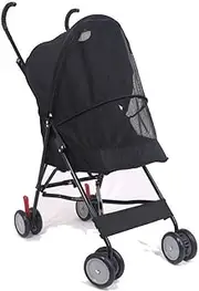 pet Stroller Strollers Pet Stroller Pet Travel Cat and Dog Four-Wheeled Travel Stroller One-Key Folding and Light Carrying Belt (Color : Black)