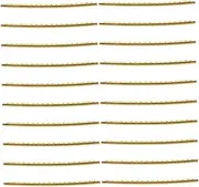 UPKOCH 20pcs Guitar Fret Wires Classic Brass Construction for Folk Classical Guitars Fret Wire Replacement Accessories