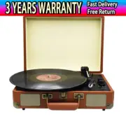 Retro Bluetooth Vinyl Record Player with Speakers Turntable LP Record Player