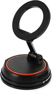 ULTECHNOVO Rotatable Suction Cup Phone Mount Foldable Multi Angle Adjustable Stand for Car and Desk Strong Suction Mobile Holder Durable and Construction