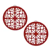 Trivet 7.8 Inch, Cast Iron Trivet with Rubber Pegs/Feet Non-Slip, Rustic Triv...