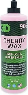 3D Cherry Wax - 16 oz. | Deep Gloss Wet Look Finish | Protects from Fall-Out and Sunlight | Recommended for Dark Vehicles | Made in USA | All Natural | No Harmful Chemicals