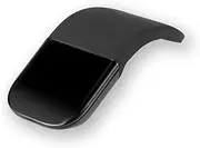 Portable Wireless Bluetooth Curved Touch Mouse Foldable Ultra-Thin Silent Ergonomic Computer Mouse for PC Laptops Black