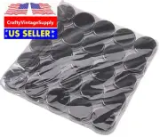 25pcs tiny round containers screw on lids lip balm black white storage jars 3g