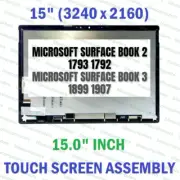 15" Microsoft Surface Book 2 LCD LED Touch Screen Display Assembly 1792 1793