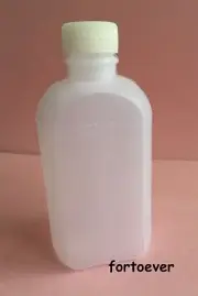 50pcs New 100ml nice look flat-type liquid plastic bottle PE & Screw on Caps