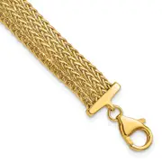 7.5 Inch 14K Polished Fancy Bracelet