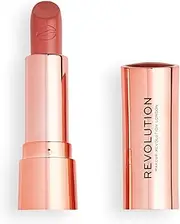 MakeUp Revolution Satin Kiss Lipstick Icon - Rich and Creamy Lipstick Formula with Velvet Finish - Pack of 1