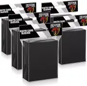 500 Pcs Black Card Sleeves Toploaders for Trading Card, Matte Card Sleeves Deck