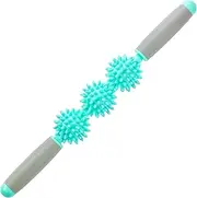 Coolife Fascia Release Cellulite Blasting Remover Muscle Roller Massage Stick, Deep Tissue Tight Fascia Massager Trigger Point Fat Blast Pain Relief Myofascial Release with 3 Balls For Men and Women