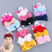 Hair Band Set Soft Newborn Baby Girls Knot 3PCS Gift Elastic Bow Knot Headbands