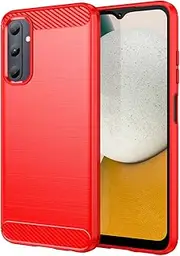 [YKNIUFLY] Cover for Samsung Galaxy M14 4G Case, Soft TPU, Drop-Proof, Shock-Proof, Protective Cell Phone Cover for Samsung Galaxy M14 4G.(Red)