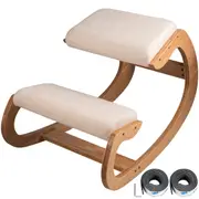 Ergonomic Kneeling Chair Heavy Duty Better Posture Kneeling Stool Office Chair Home for Body Shaping Relieveing Stress Meditation Desk Computer Kneeling Stool