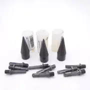 3 Pack PINHUO 1/4"MNPT x 1/4"FNPT Log Splitter Bit Set For Heavy Duty Drill