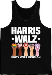 [Sumairah] Harris Walz 2024 Unity Over Division Harris Walz Election 2024 Tank Top for Men Women