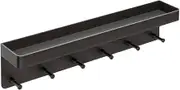 Wall Coat Rack with Shelf | Wall Mount Coat Rack with Storage - No-Punch Towel Hanger for Garage Products Keychain