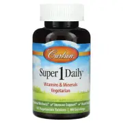 2 X Carlson, Super 1 Daily, 60 Vegetarian Tablets