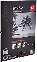 Stewart Superior A4 Clip Frame with Rear Load and Perspex Tempered Glass