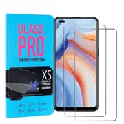 [2 PACK] Oppo Reno4 5G Tempered Glass Screen Protector Guard - Case Friendly