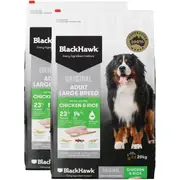 Black Hawk Large Breed Adult Chicken & Rice Dry Dog Food 40kg