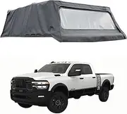 MHXJQY Truck Bed Soft Topper Tonneau Cover Compatible for Dodge RAM 2500 2003-2025 Foldable Camper Shell Truck Top Accessories 5.7ft Short Bed / 6.4ft Standard Bed(6.4FT Box)