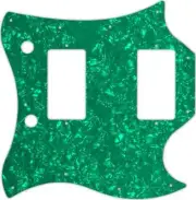 WD Custom Pickguard For Gibson 1963-1970 Full Face SG #28GR Green Pearl/White...
