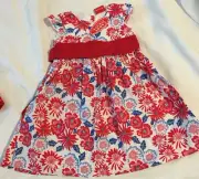 Candy Stripes Multi Coloured Cotton Baby Dress - Size 1