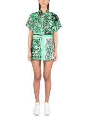 [Red Valentino] Red Valentino-Carre' Bandana Shirt-Donna 42