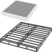 HusDream Box Spring for Queen Bed 7 Inch High Profile Queen Box Spring Strong Metal Queen Size Box Spring with Fabric Cover Strong Mattress Foundation,Anti-Noise & Easy Install (7 Inch-Queen)