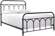 [Signature Design by Ashley] Nashburg Queen Metal Headboard/Footboard/Rails - Black
